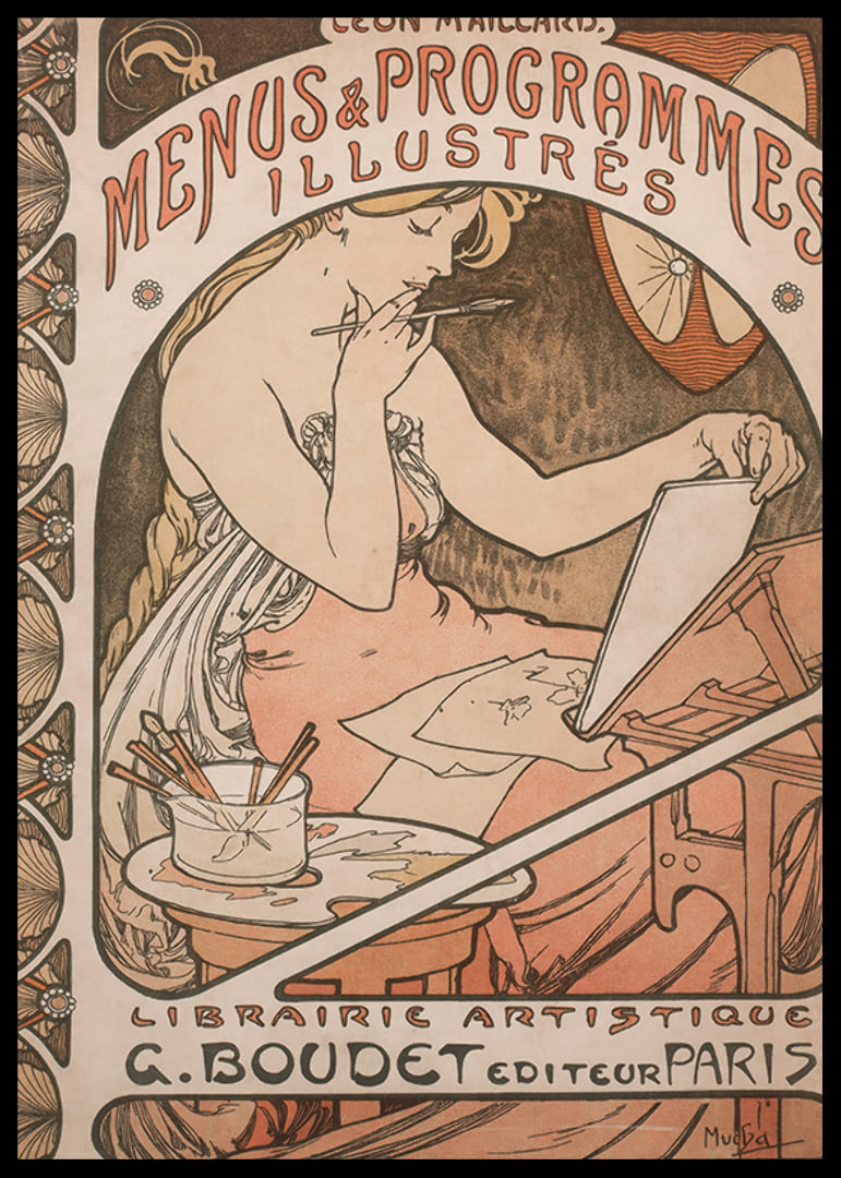 Menús y programas ilustrados de Alphonse Mucha-12