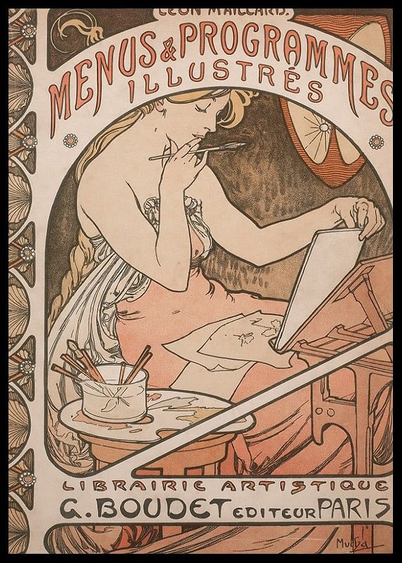 Illustrerede menuer og programmer af Alphonse Mucha-12