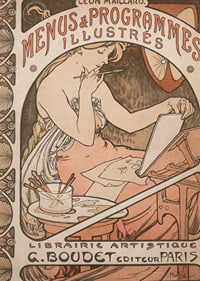 Menús y programas ilustrados de Alphonse Mucha-3