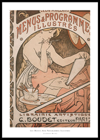 Menús y programas ilustrados de Alphonse Mucha-0