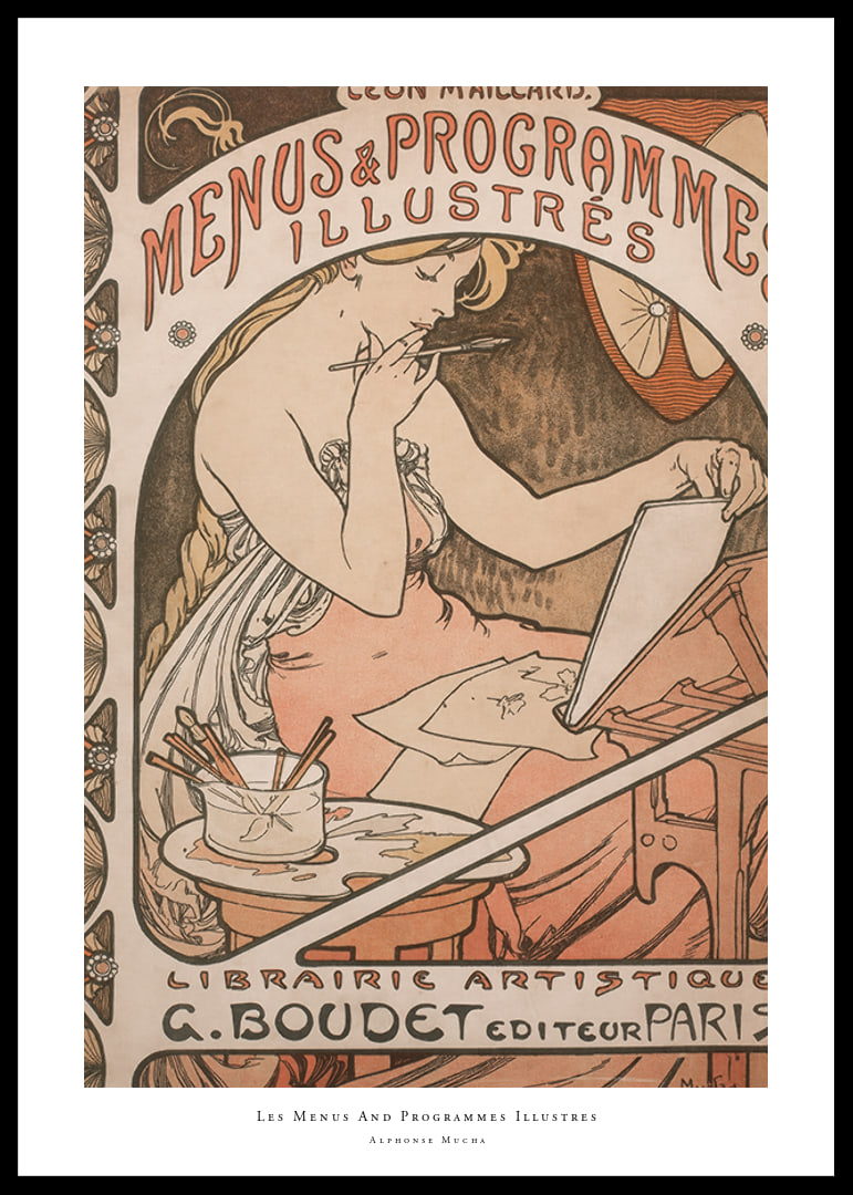 Menús y programas ilustrados de Alphonse Mucha-12
