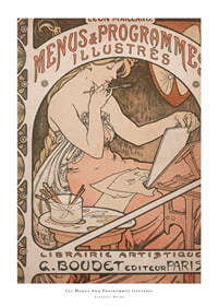 Menús y programas ilustrados de Alphonse Mucha-1