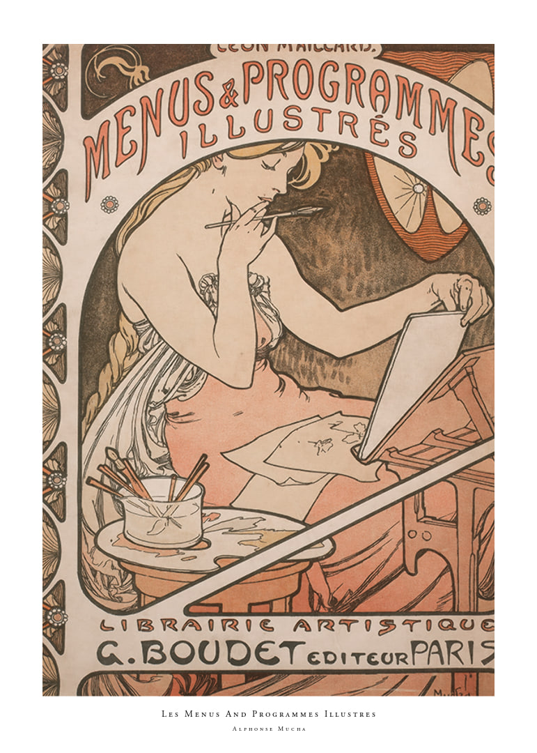 Menús y programas ilustrados de Alphonse Mucha-12