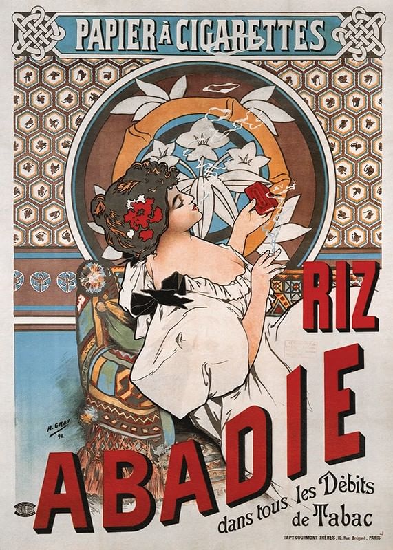 Poszter Riz Abadie By Alphonse Mucha