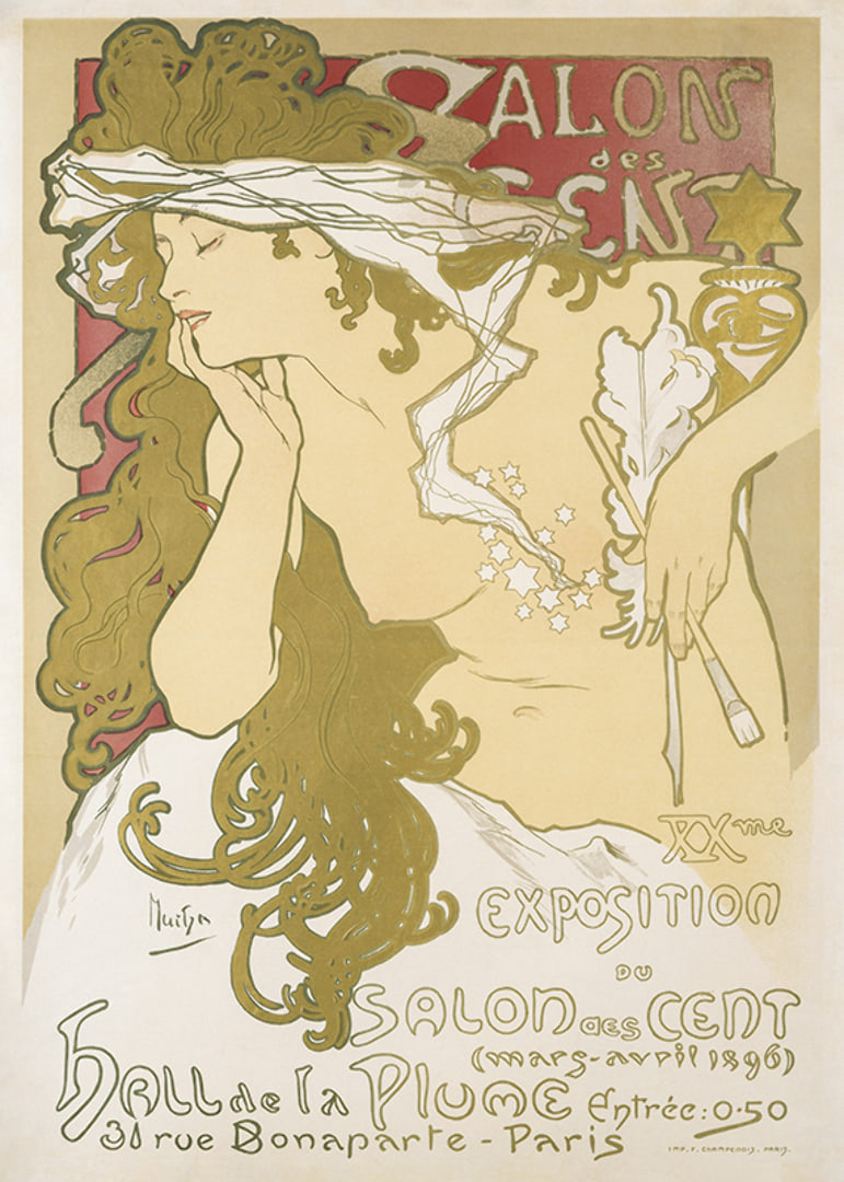 Salon of the Hundred by Alphonse Mucha-12