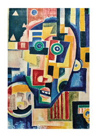 Promontory Head Indigo Seas Of Ossian Rose Orange By Amadeo De Souza Cardoso-3