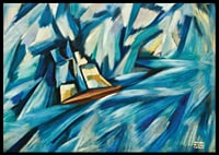 Sail Boat By Amadeo De Souza Cardoso-4
