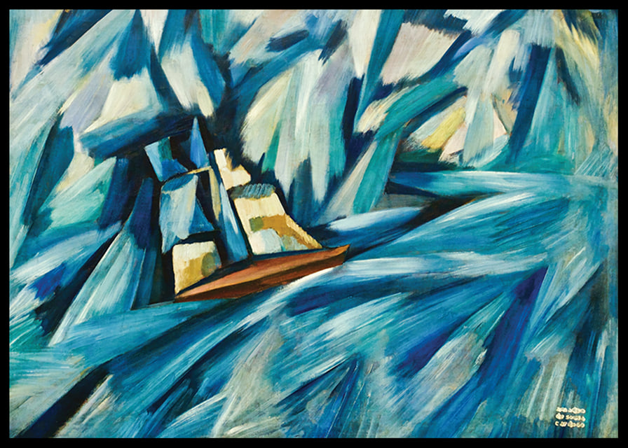 Sail Boat By Amadeo De Souza Cardoso-12