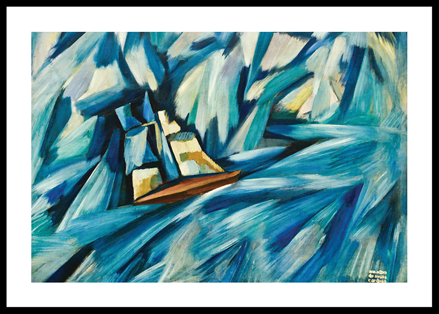 Sail Boat By Amadeo De Souza Cardoso-12