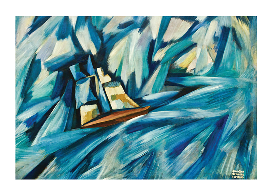 Sail Boat By Amadeo De Souza Cardoso-12