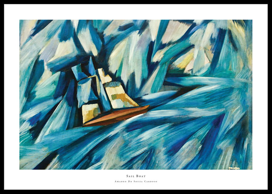 Sail Boat By Amadeo De Souza Cardoso-12