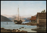 Evening at Balestrand By Amaldus Nielsen-4