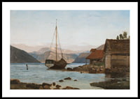 Evening at Balestrand By Amaldus Nielsen-2