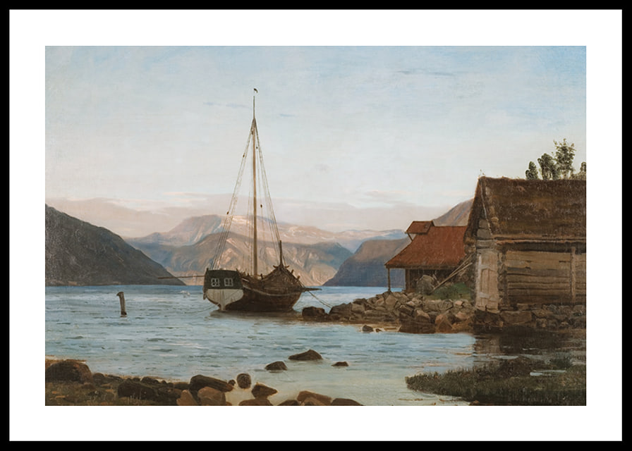 Evening at Balestrand By Amaldus Nielsen-12