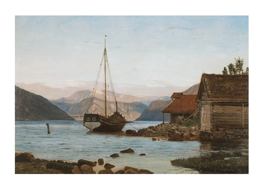 Evening at Balestrand By Amaldus Nielsen-12