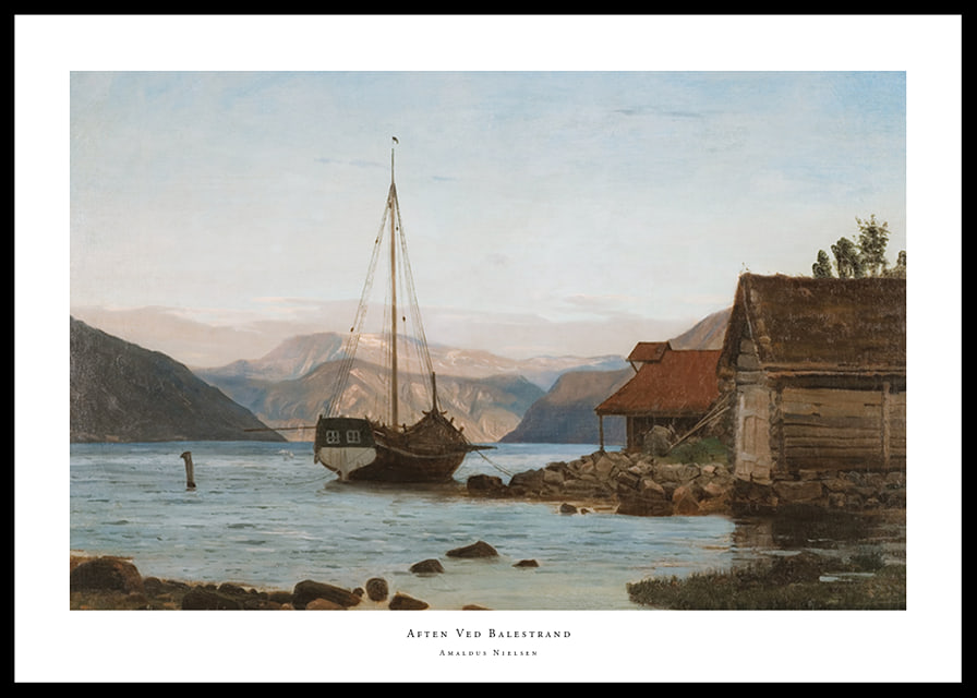 Evening at Balestrand By Amaldus Nielsen-12