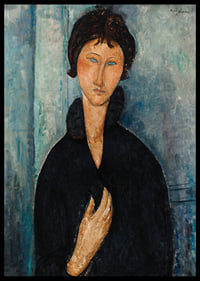 Femme Aux Yeux Bleus By Amedeo Modogliani-4
