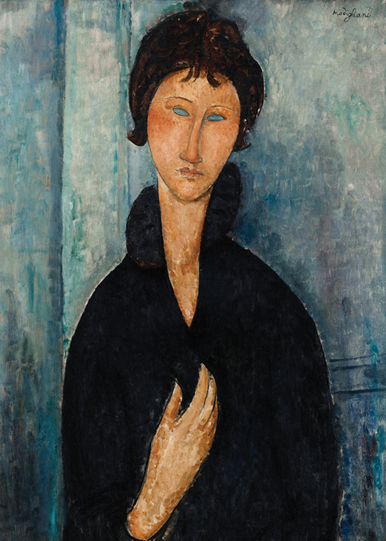 Femme Aux Yeux Bleus By Amedeo Modogliani-12