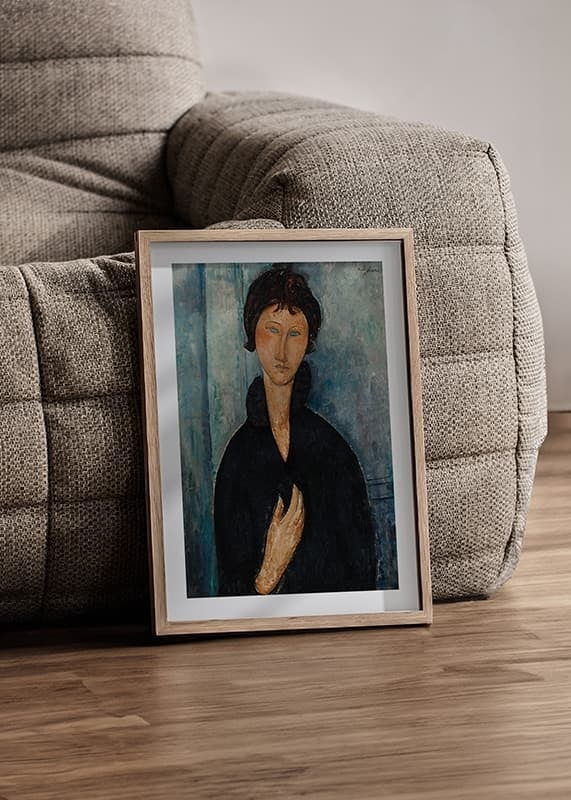 Femme Aux Yeux Bleus By Amedeo Modogliani-12