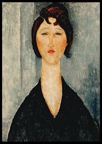 Portrait Of A Young Woman By Amedeo Modogliani-4
