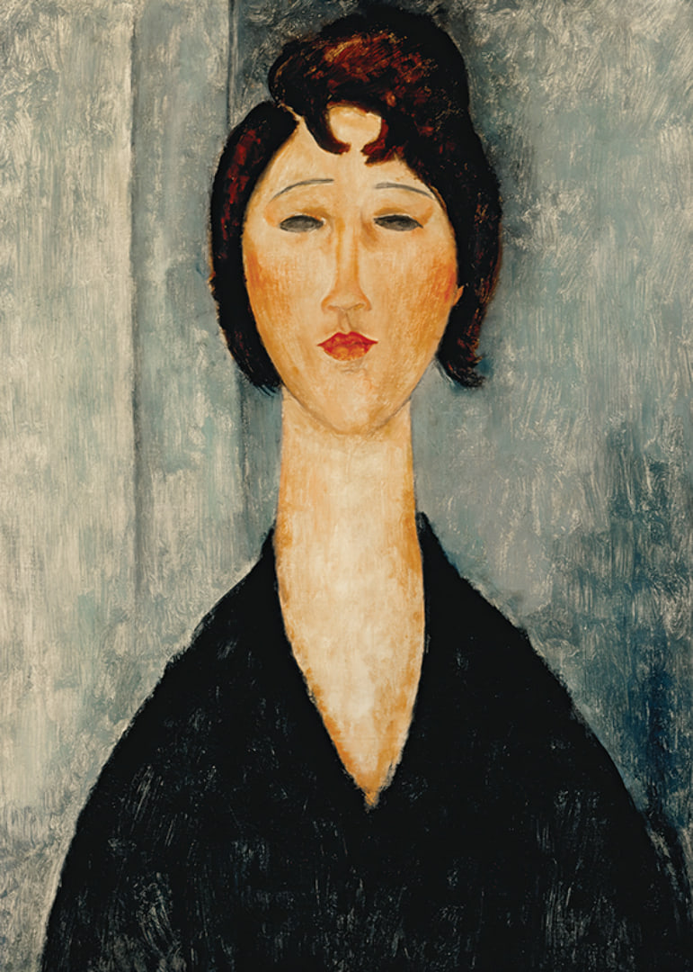 Portrait Of A Young Woman By Amedeo Modogliani-12