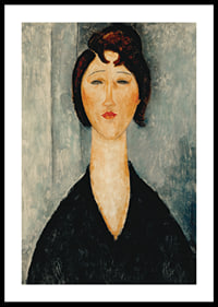 Portrait Of A Young Woman By Amedeo Modogliani-2