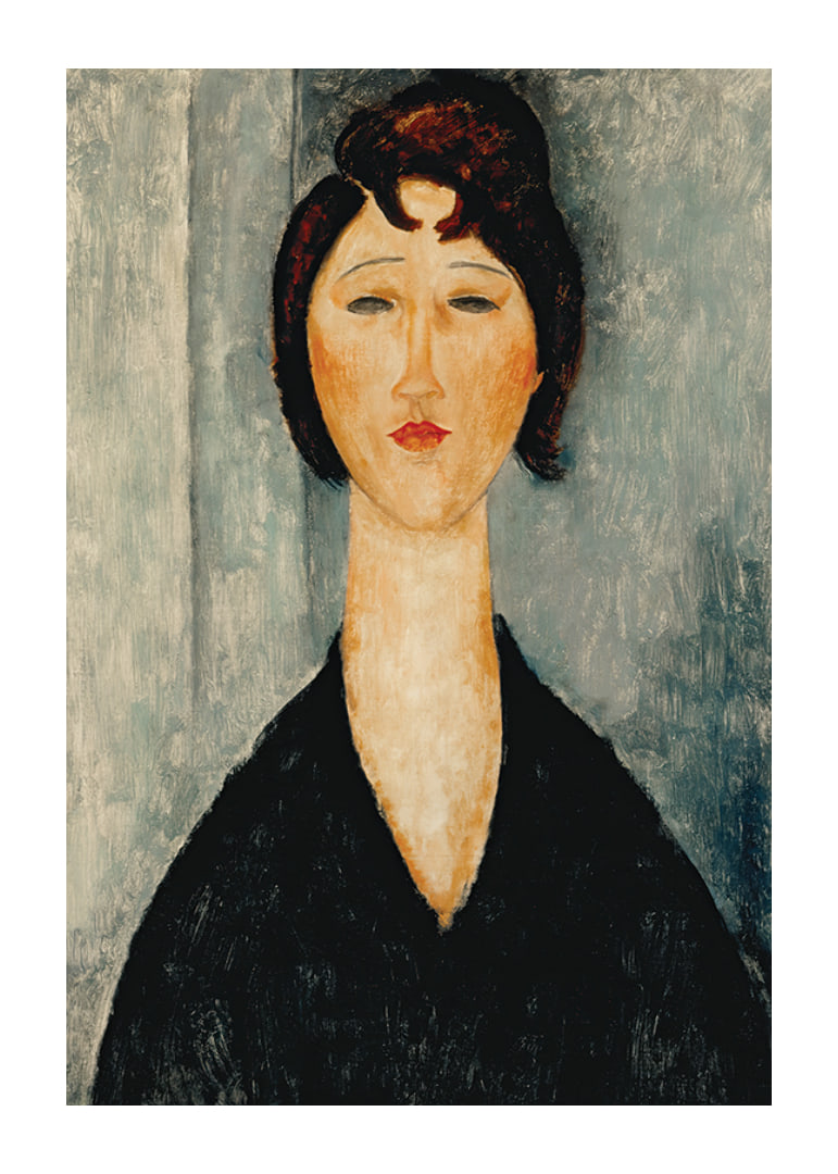 Portrait Of A Young Woman By Amedeo Modogliani-12