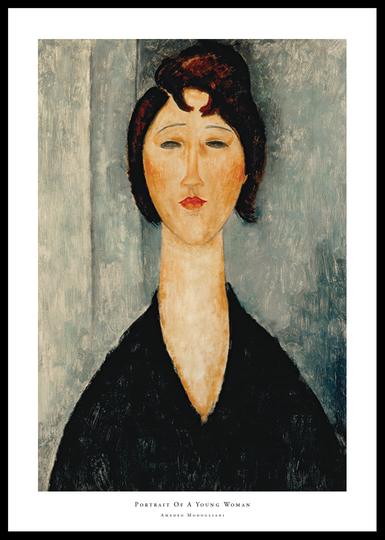 Portrait Of A Young Woman By Amedeo Modogliani-12