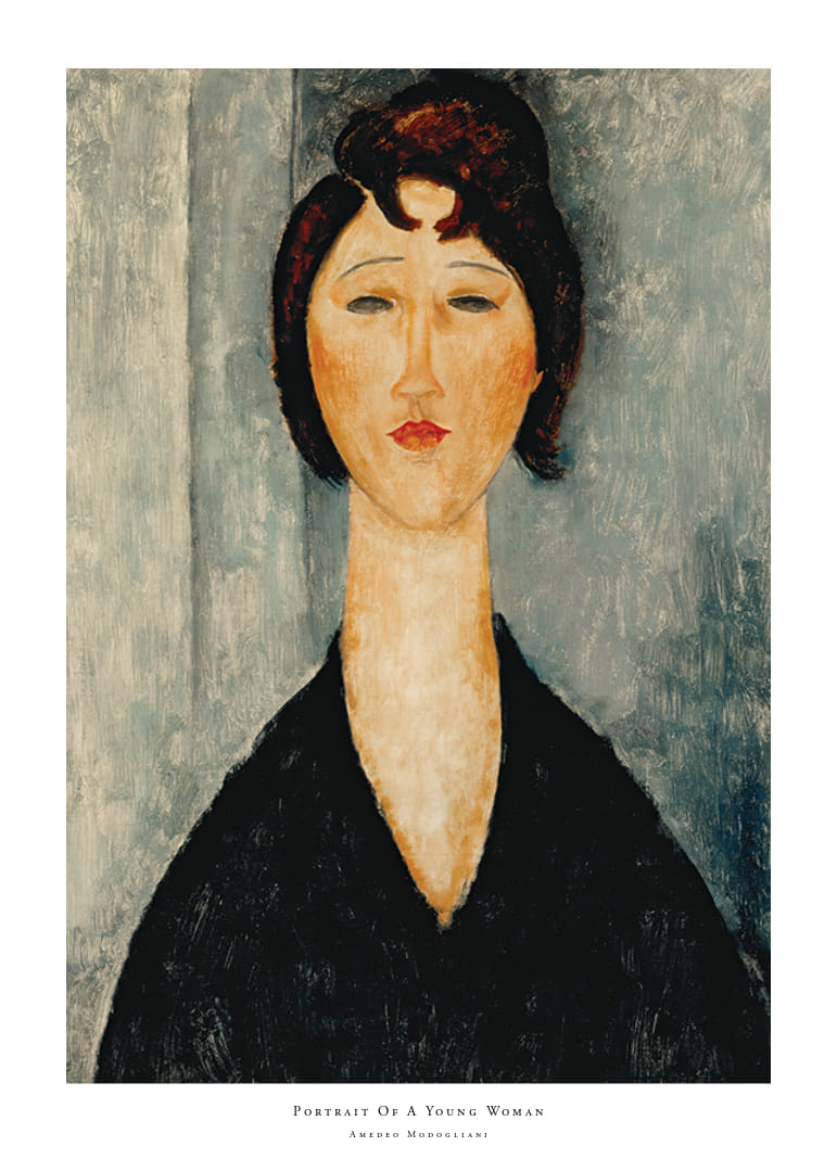 Portrait Of A Young Woman By Amedeo Modogliani-12
