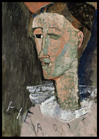 Self Portrait As Pierrot By Amedeo Modogliani-4