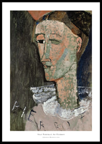 Self Portrait As Pierrot By Amedeo Modogliani-0