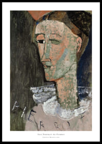 Self Portrait As Pierrot By Amedeo Modogliani-0