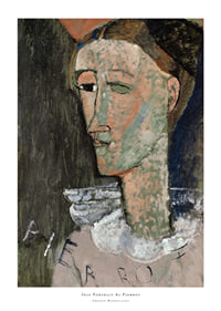 Self Portrait As Pierrot By Amedeo Modogliani-1