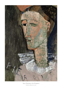 Self Portrait As Pierrot By Amedeo Modogliani-1