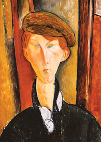 Young Man With A Cap By Amedeo Modogliani-5
