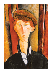 Young Man With A Cap By Amedeo Modogliani-3