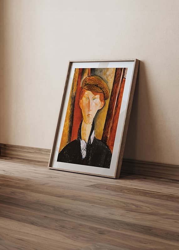Young Man With A Cap By Amedeo Modogliani-12