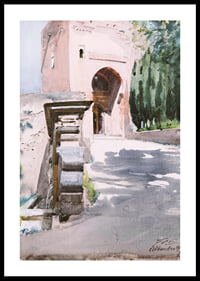 Gateway In Alhambra By Anders Zorn-2