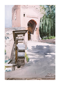 Gateway In Alhambra By Anders Zorn-3