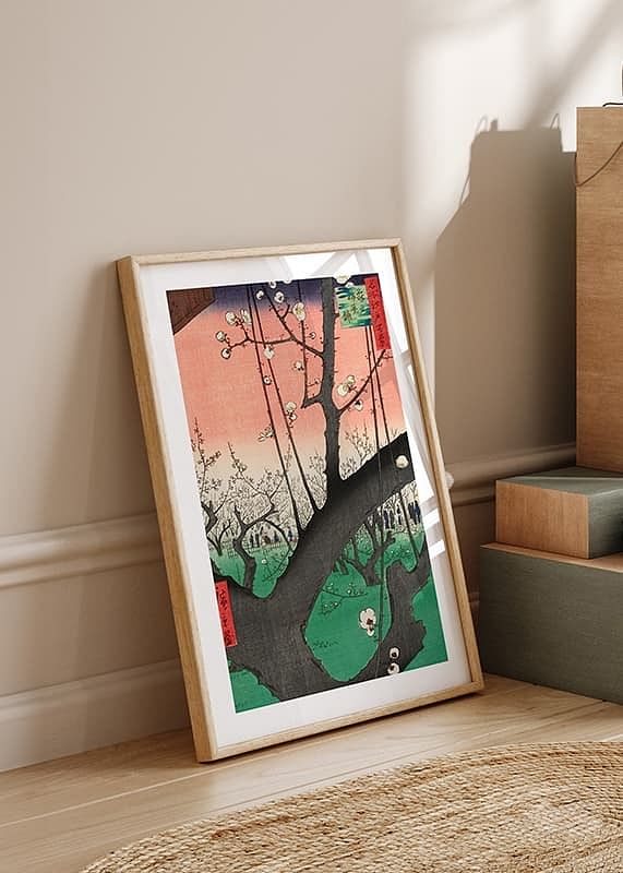 Slivková záhrada, Kameido Ando Hiroshige-12