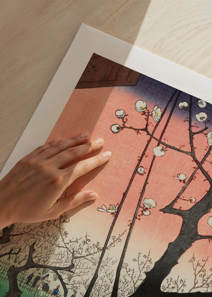 Plum Garden, Kameido By Ando Hiroshige-12