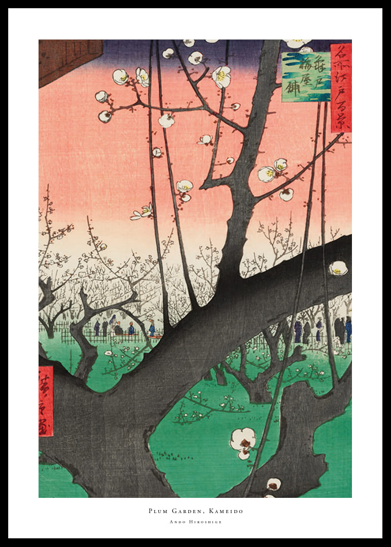 Plum Garden, Kameido By Ando Hiroshige-12