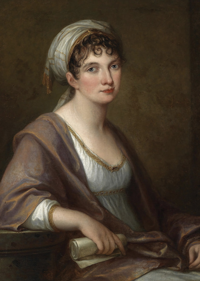 Portrait Of Princess Franziska Von Kaunitz Rietberg By Angelica Kauffmann-12