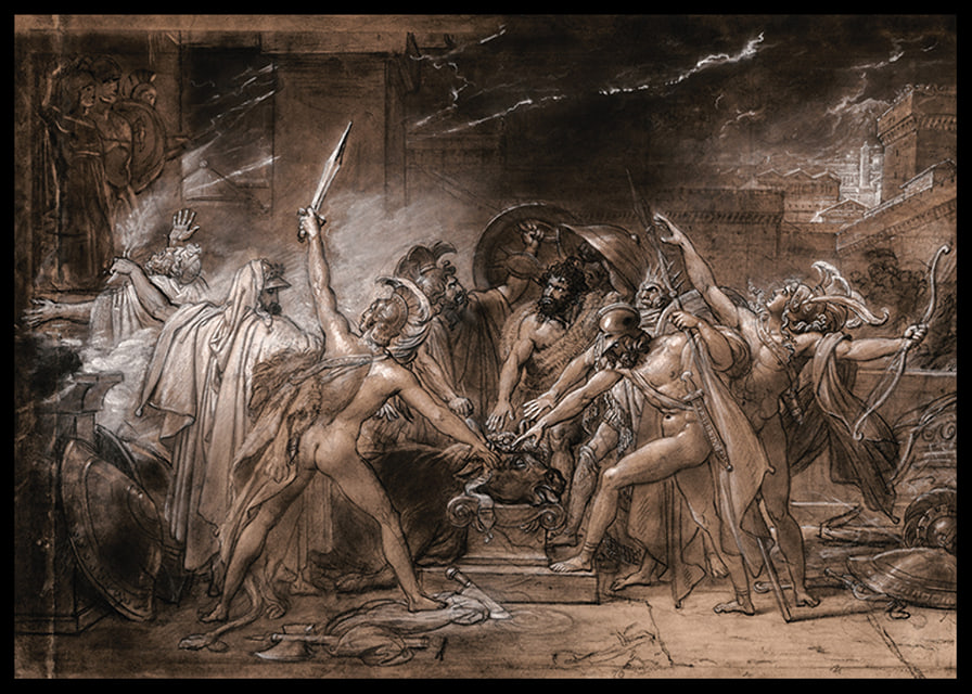 The Oath Of The Seven Chiefs against Thebes By AnneLouis Girodet Trioson-12