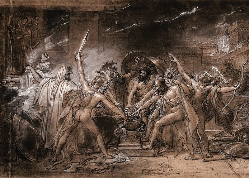 Jurământul celor șapte șefi împotriva Tebei de AnneLouis Girodet Trioson-12