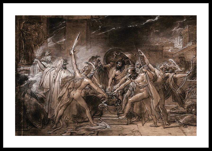 The Oath Of The Seven Chiefs against Thebes By AnneLouis Girodet Trioson-12
