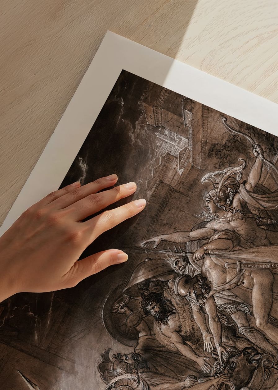 Jurământul celor șapte șefi împotriva Tebei de AnneLouis Girodet Trioson-12