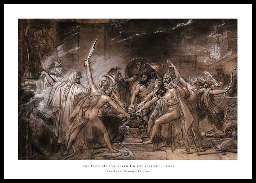 The Oath Of The Seven Chiefs against Thebes By AnneLouis Girodet Trioson-12