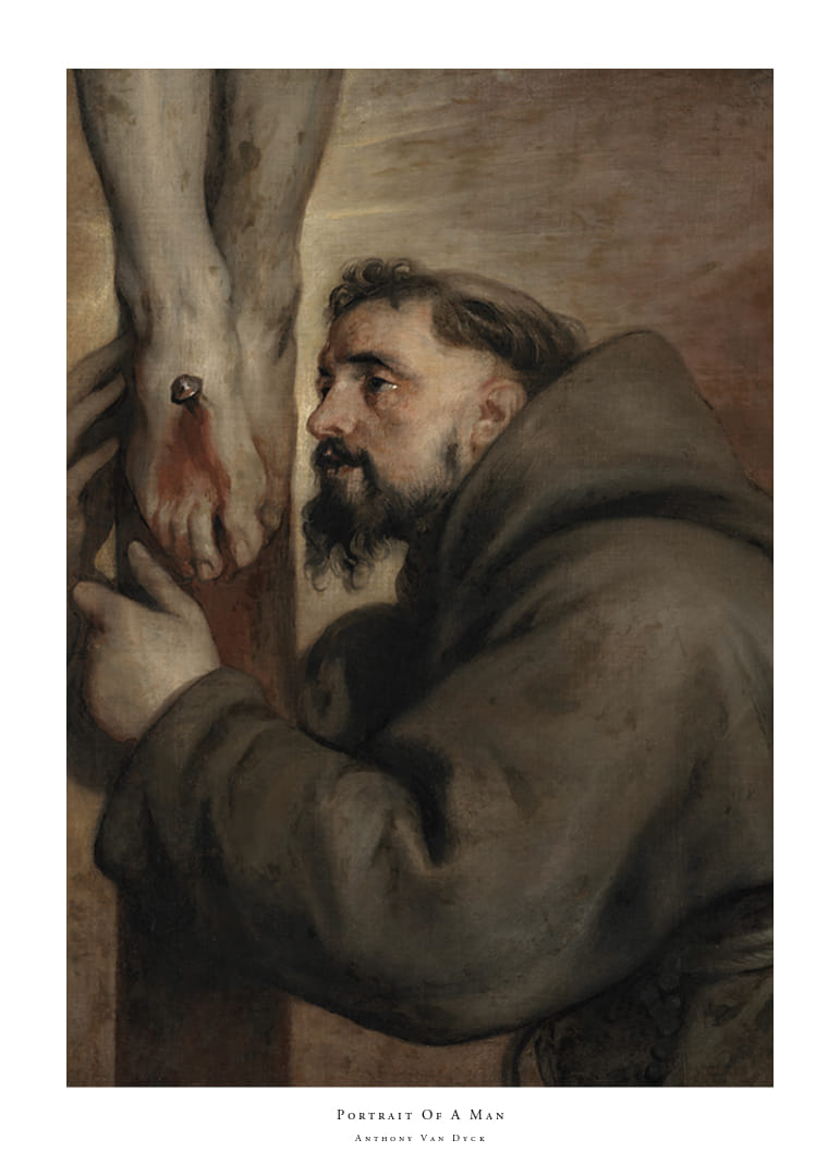 Portrait Of A Man By Anthony Van Dyck-12