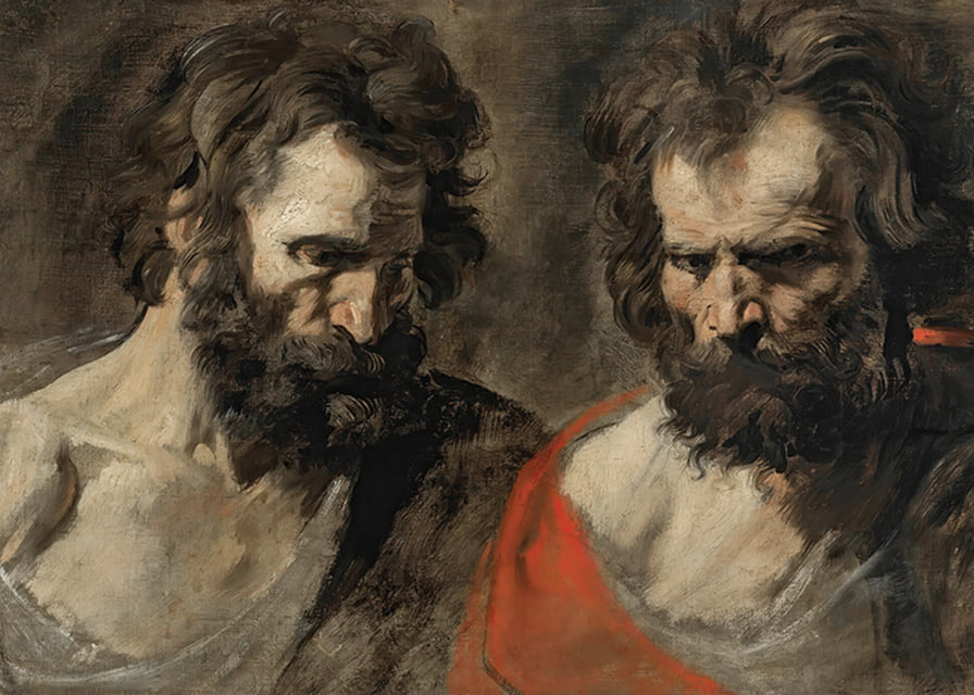Two Studies Of A Bearded Man by Anthony Van Dyck-12